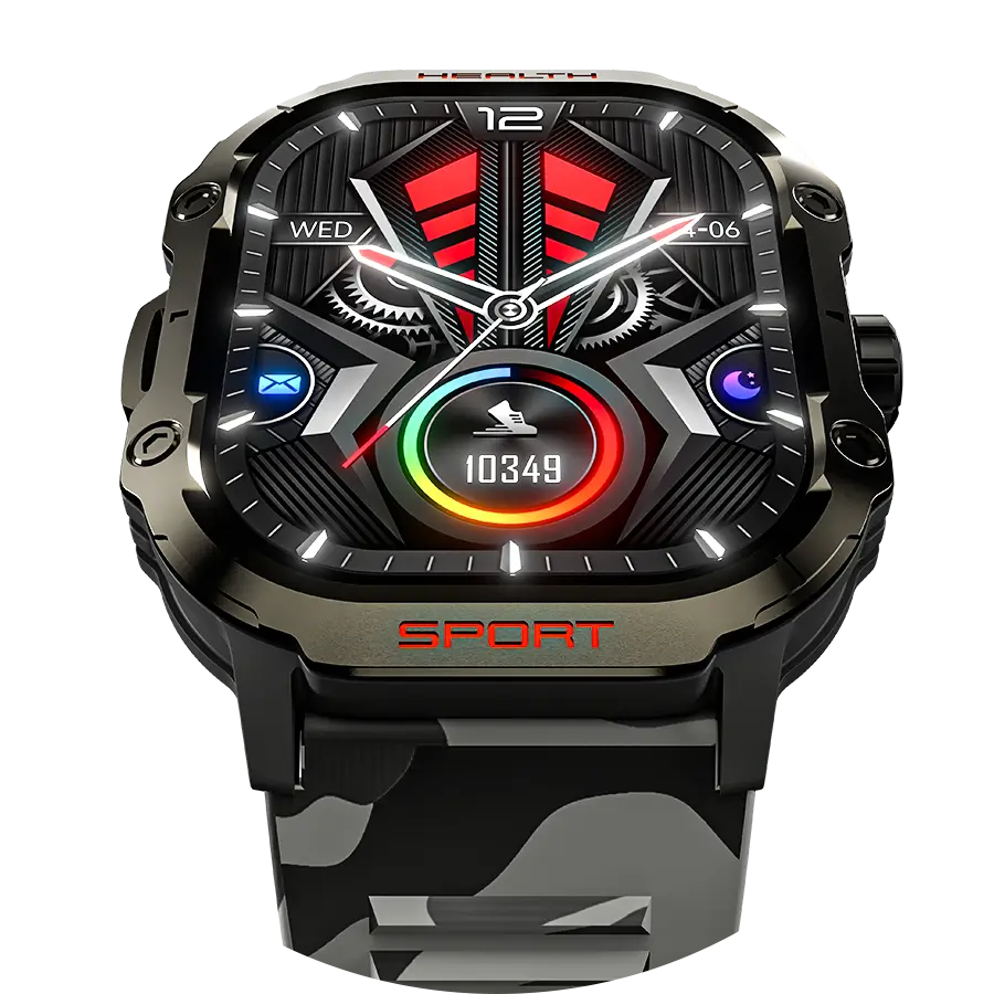 Ronin R-013 Rugged Smart Watch with 2.01-inch AMOLED Bluetooth Calling