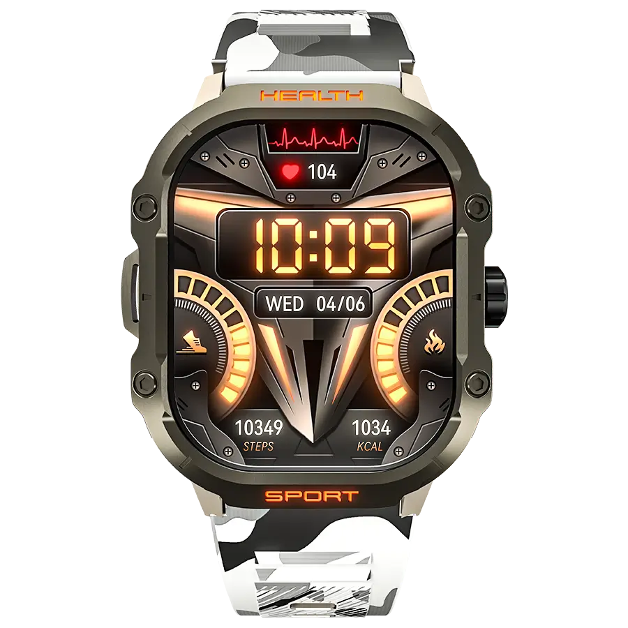 Ronin R-013 Rugged Smart Watch with 2.01-inch AMOLED Bluetooth Calling