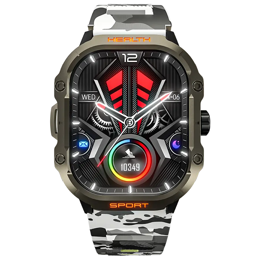 Ronin R-013 Rugged Smart Watch with 2.01-inch AMOLED Bluetooth Calling