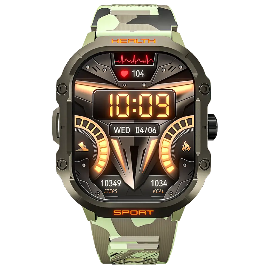 Ronin R-013 Rugged Smart Watch with 2.01-inch AMOLED Bluetooth Calling