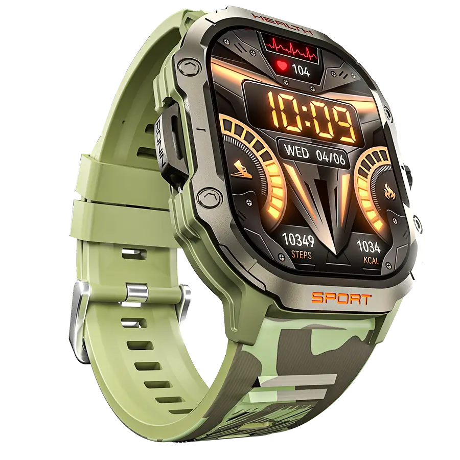 Ronin R-013 Rugged Smart Watch with 2.01-inch AMOLED Bluetooth Calling