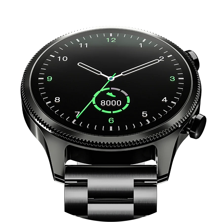 Ronin R-010 Luxe Metallic AMOLED Bluetooth Calling Smart Watch