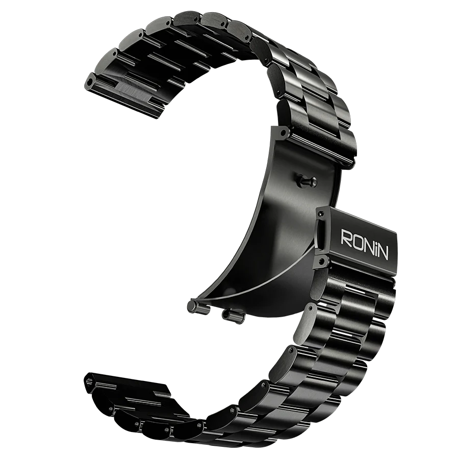 Ronin R-010 Luxe Metallic AMOLED Bluetooth Calling Smart Watch