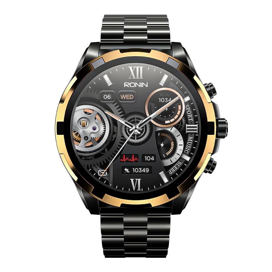 Ronin R-014 LUXE Premium Smart Watch Stainless Steel AMOLED Display