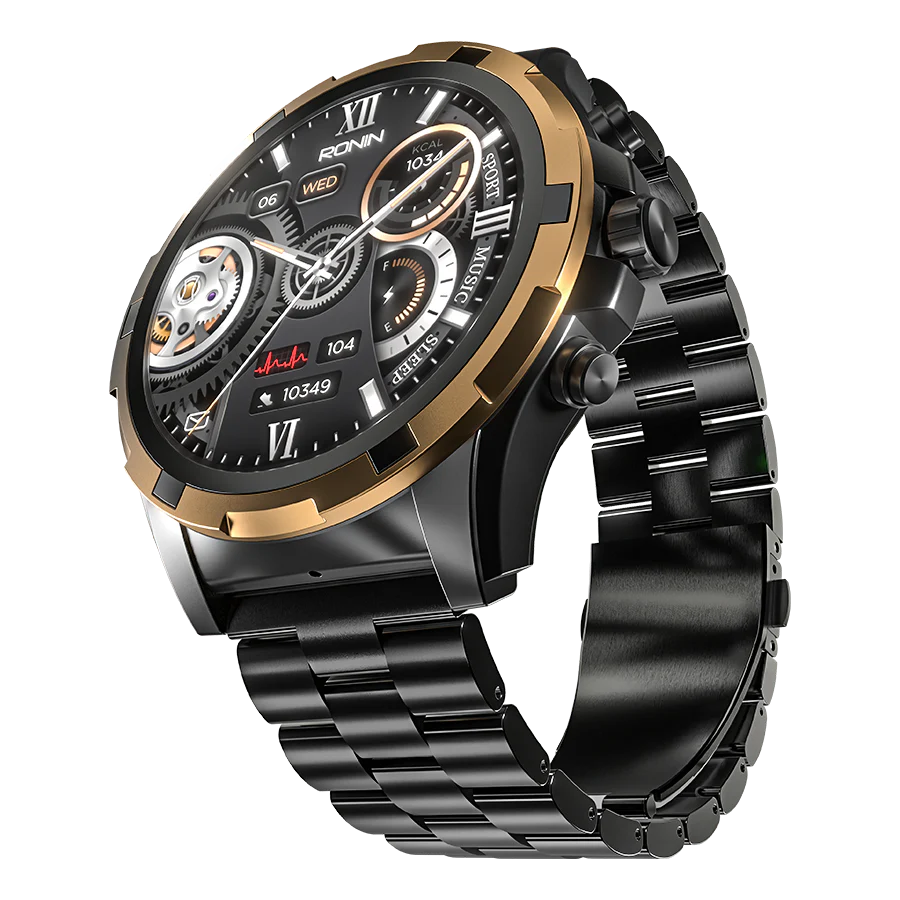 Ronin R-014 LUXE Premium Smart Watch Stainless Steel AMOLED Display