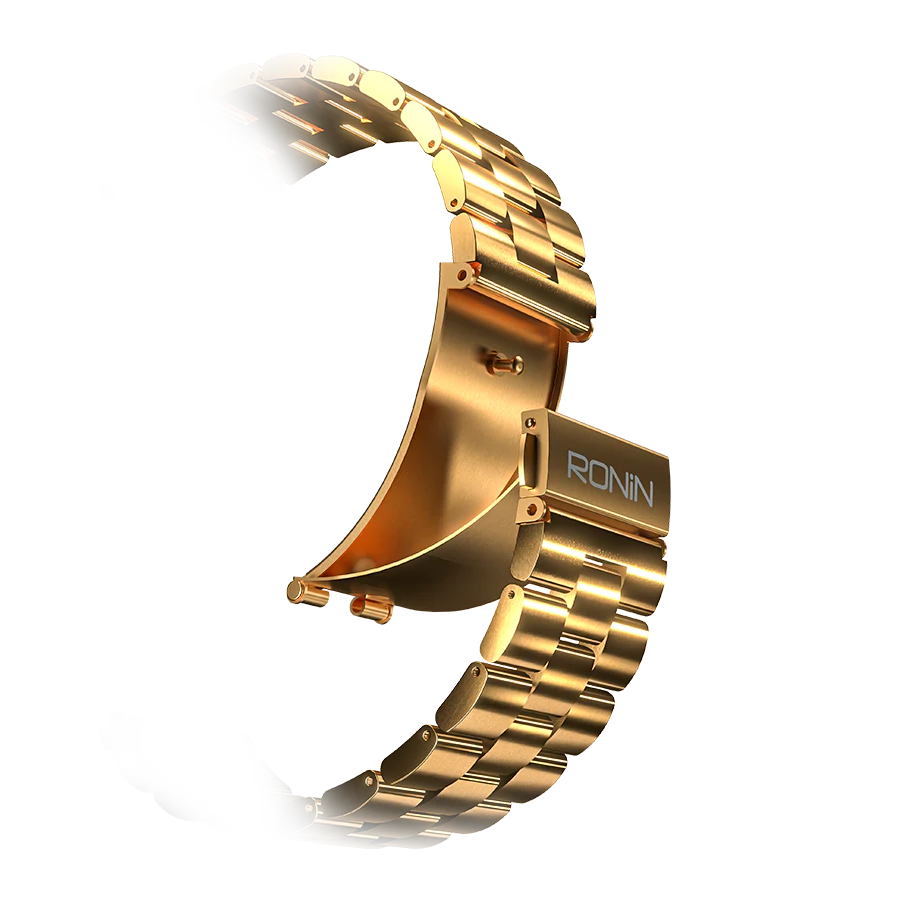 Ronin R-014 LUXE Premium Smart Watch Stainless Steel AMOLED Display