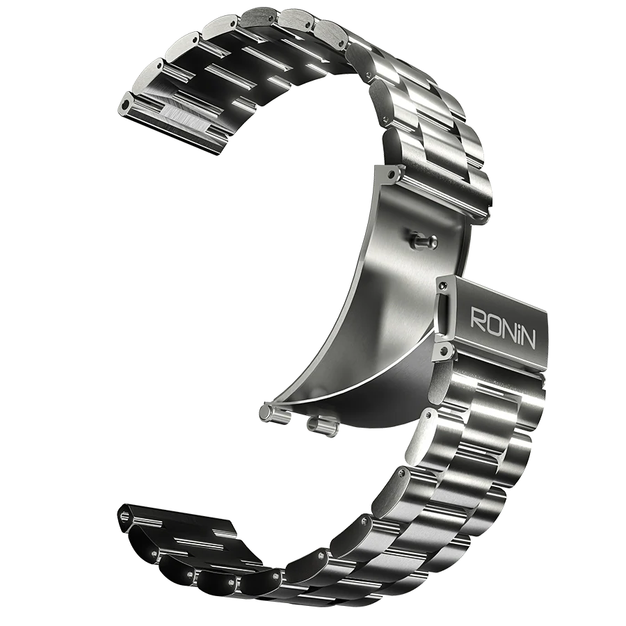 Ronin R-010 Luxe Metallic AMOLED Bluetooth Calling Smart Watch